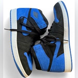 Nike Air Jordan 1 Retro High OG Royal Reimagined sneakers Black and Blue Size 13